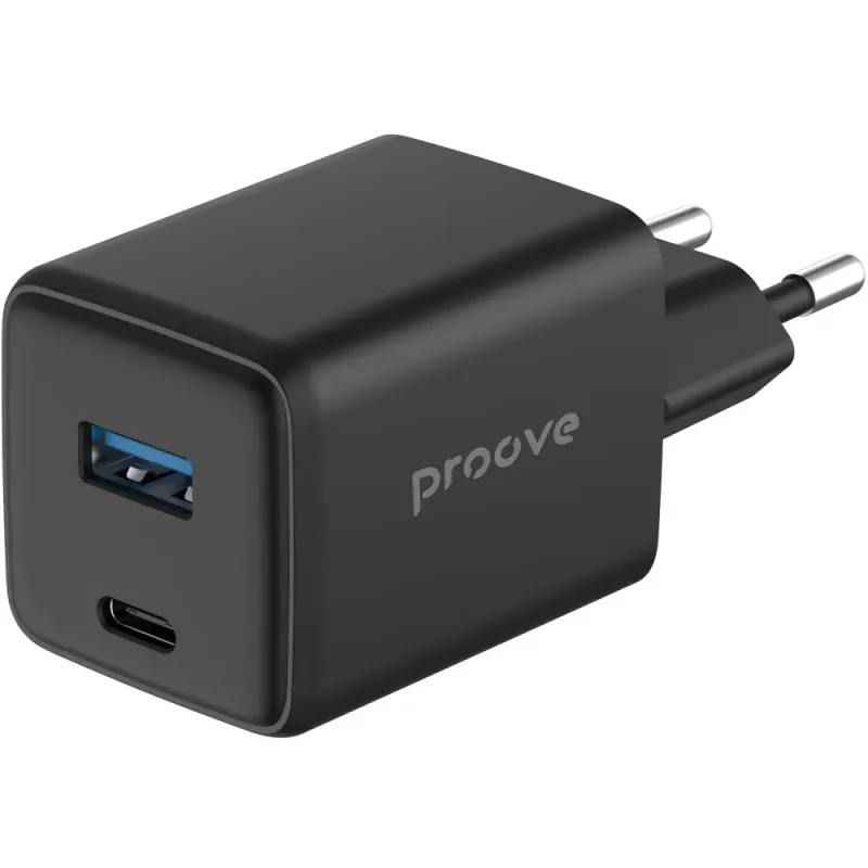 МЗП Proove Pocket GaN 45W (Type-C + USB), Black (WCPG45110001)