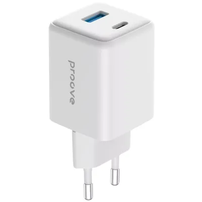МЗП Proove Pocket GaN 45W (Type-C + USB) White