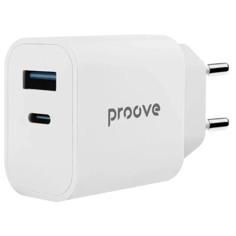 МЗП Proove Rapid 20 Вт (Type-C+USB), белый (WCRP20110002)