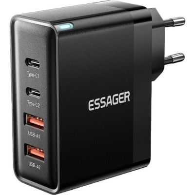 Зарядное устройство 2xUSB-C + 2xUSB 100W Essager (ECT2CA-QYB01-Z)
