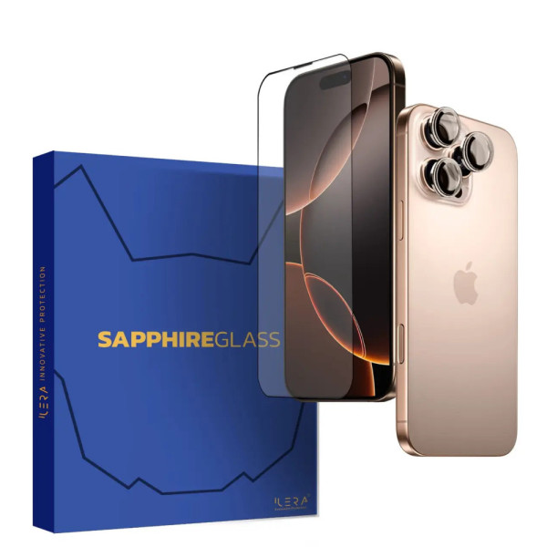 Захисне скло для смартфону ILera Sapphire Ultra + Glass iPhone 16 Pro (iLSPDL+16PR)