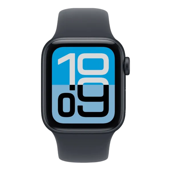 Apple Watch SE 3 GPS 40mm Midnight Aluminium Case with Midnight Sport Band - M/L (MEHX4)