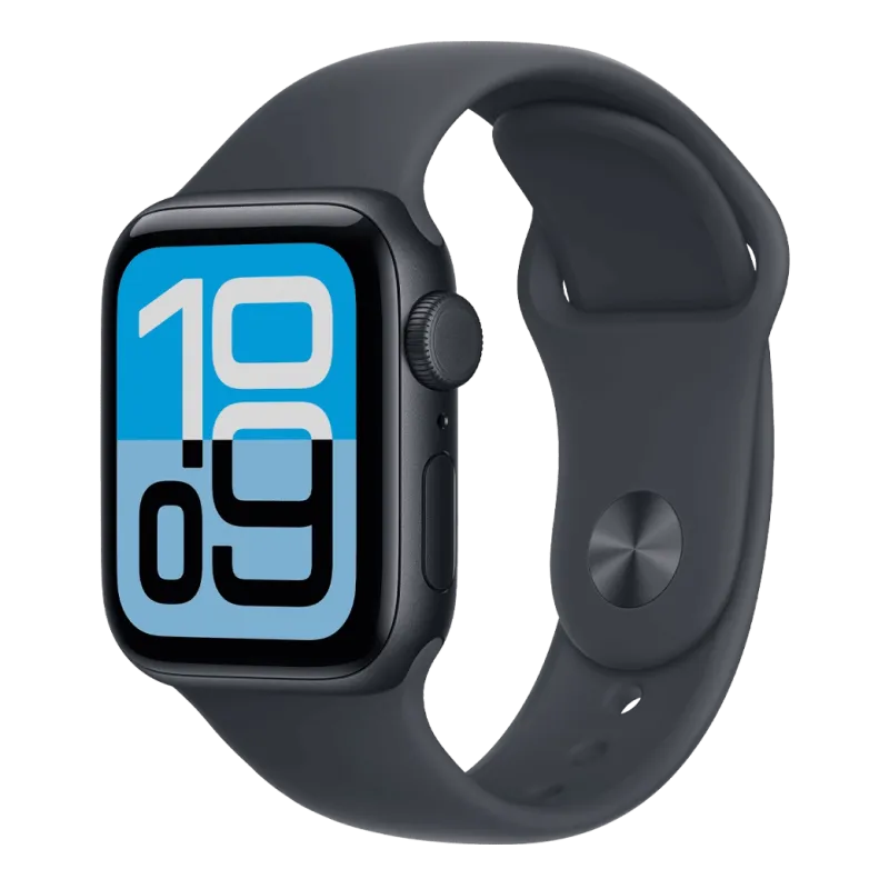 Apple Watch SE 3 GPS 40mm Midnight Aluminium Case with Midnight Sport Band - S/M (MEH94)