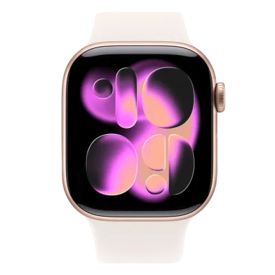 Apple Watch Series 11 GPS 42mm Rose Gold Aluminium Case with Light Blush Sport Band - S/M (MEU04)