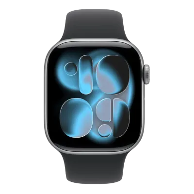 Apple Watch Series 11 GPS 42mm Space Grey Aluminium Case with Black Sport Band - M/L (MEQX4)