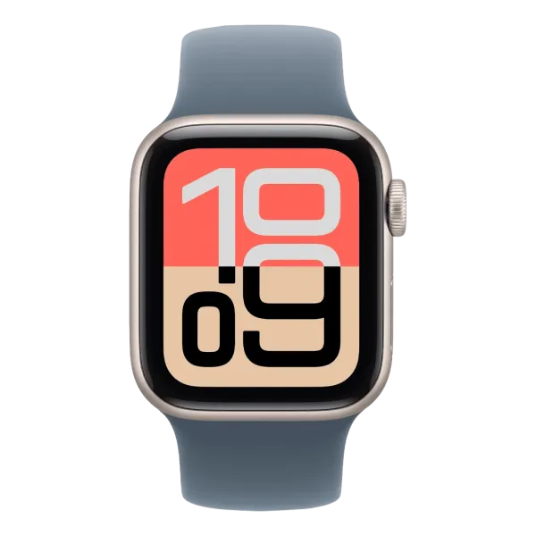 Apple Watch SE 3 GPS + Cellular 40mm Starlight Aluminium Case with Starlight Sport Band - S/M (MEP64)