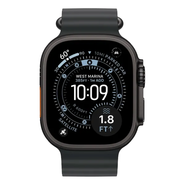 Apple Watch Ultra 3 GPS + Cellular 49mm Black Titanium Case with Black Ocean Band (MF0J4QP/A)