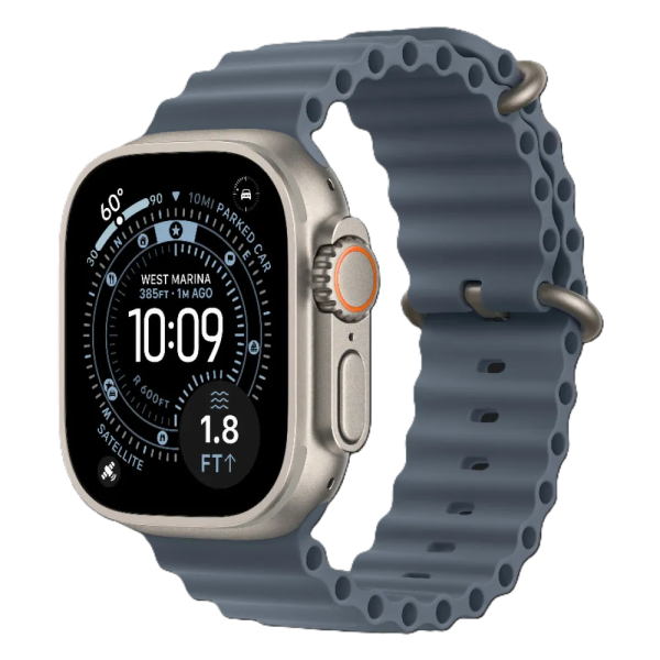 Б/В Apple Watch Ultra 3 GPS + LTE, 49mm Natural Titanium Case with Anchor Blue Ocean Band
