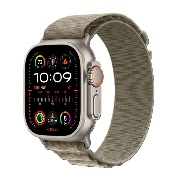 Б/В Apple Watch Ultra 2 49mm GPS + LTE Titanium Case with Olive Alpine Loop