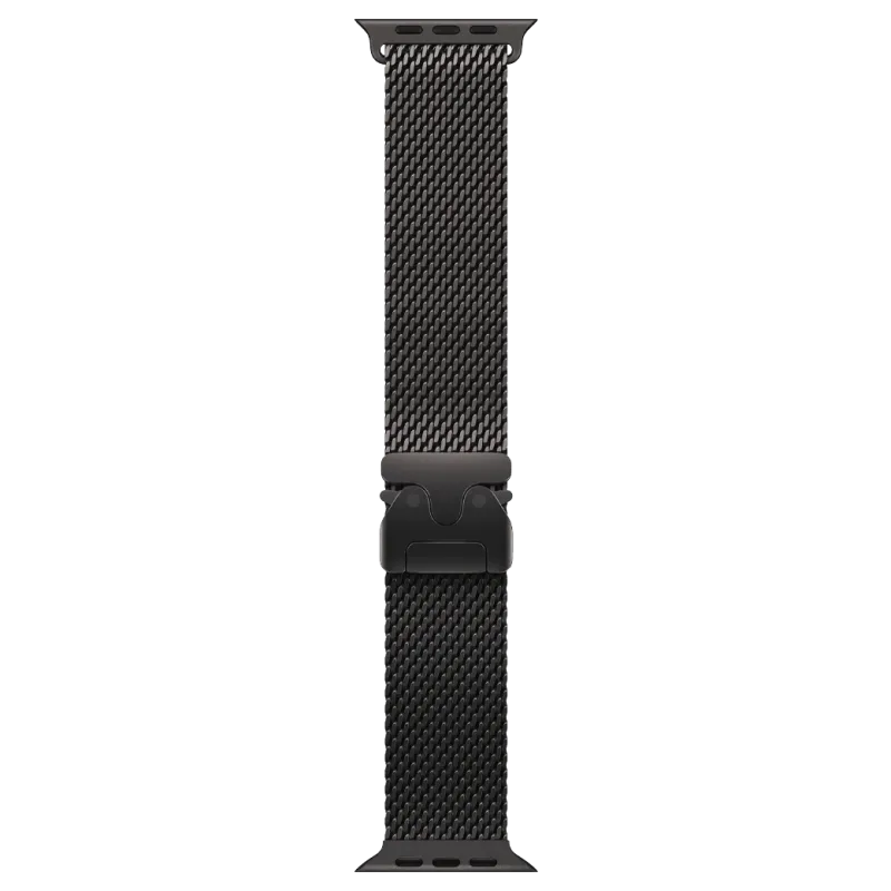 Apple Watch Ultra 3 GPS + Cellular 49mm Black Titanium Case with Black Titanium Milanese Loop - Small (MF1N4)