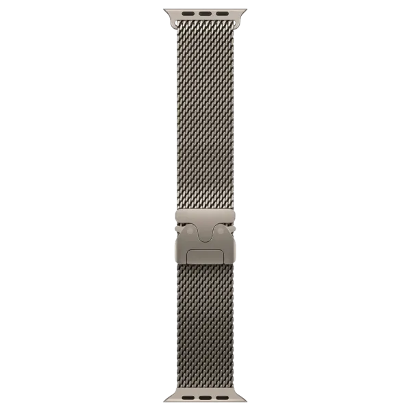 Apple Watch Ultra 3 GPS + Cellular 49mm Natural Titanium Case with Natural Titanium Milanese Loop - Medium (MEWY4)