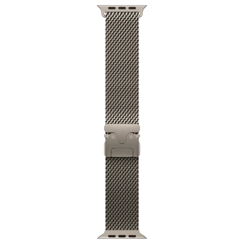 Apple Watch Ultra 3 GPS + Cellular 49mm Natural Titanium Case with Natural Titanium Milanese Loop - Large (MJAA4QI/A)