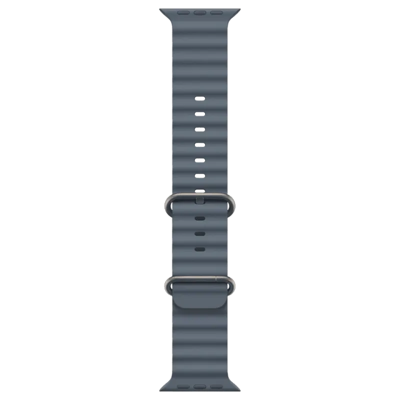 Apple Watch Ultra 3 GPS + Cellular 49mm Natural Titanium Case with Anchor Blue Ocean Band (MEWH4)