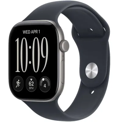 Apple Watch Series 12 GPS 42mm Space Gray Aluminium Case with Navy Blue Sport Band - S/M (MJE74RK/A)