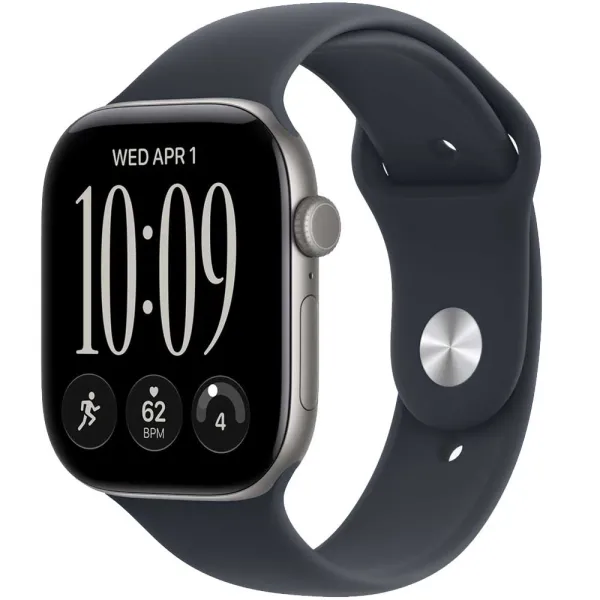 Apple Watch Series 12 GPS 42mm Space Gray Aluminium Case with Navy Blue Sport Band - M/L (MJE94RK/A)