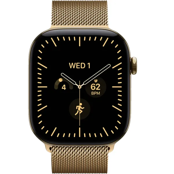 Apple Watch Series 12 GPS+LTE 46mm Space Gray Aluminium Case with Navy Blue Sport Band - M/L (MJG74RK/A)
