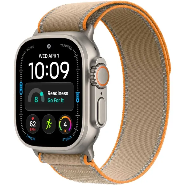 Apple Watch Ultra 4 GPS+LTE 49mm Natural Titanium Case with Sand Trail Loop - M/L (MJAQ4QI/A)