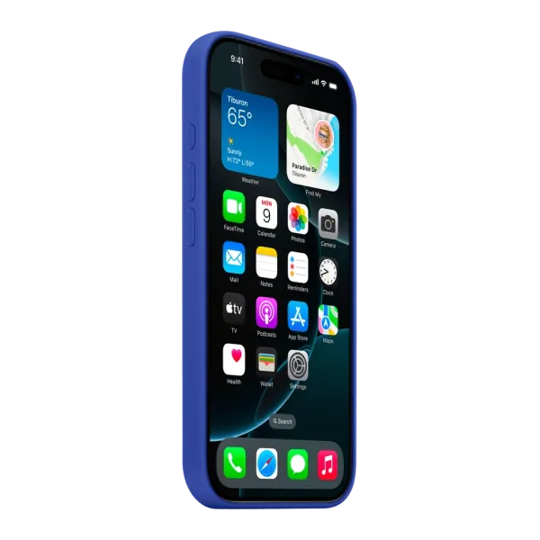 Чехол для iPhone 16 Pro Silicone Case с MagSafe — ультрамарин (MYYP3)