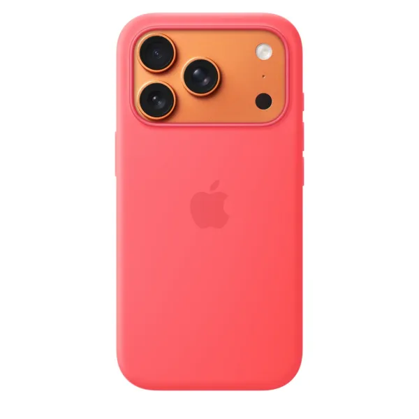 Чохол iPhone 17 Pro Silicone Case with MagSafe - Bright Guava (MHW04)
