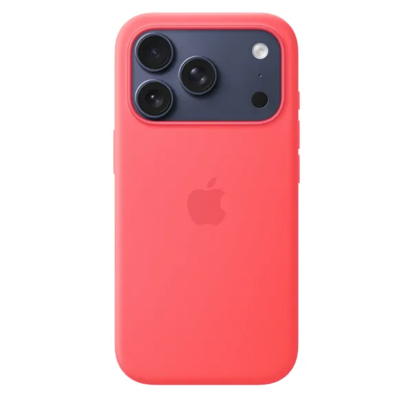 Чехол для iPhone 17 Pro Silicone Case с MagSafe — ярко-гуайявовый (MHW04)