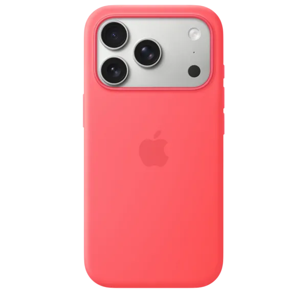 Чехол для iPhone 17 Pro Silicone Case с MagSafe — ярко-гуайявовый (MHW04)