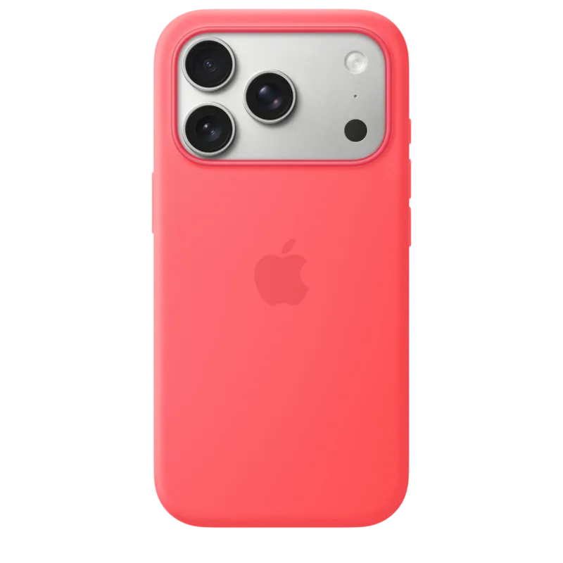 Чехол для iPhone 17 Pro Silicone Case с MagSafe — ярко-гуайявовый (MHW04)