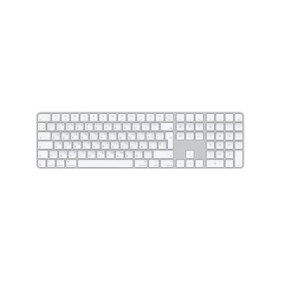 Клавіатура Apple Magic Keyboard with Touch ID and Numeric Keypad for Mac with Apple silicon - White Keys (MXK73)