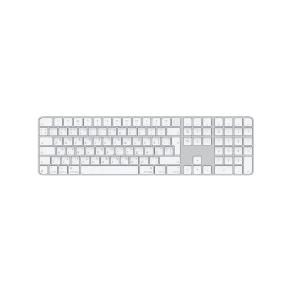 Клавіатура Apple Magic Keyboard with Touch ID and Numeric Keypad for Mac with Apple silicon - White Keys (MXK73)