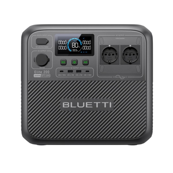Портативна зарядна станція Bluetti Elit 200 V2, 2600W 2073Wh