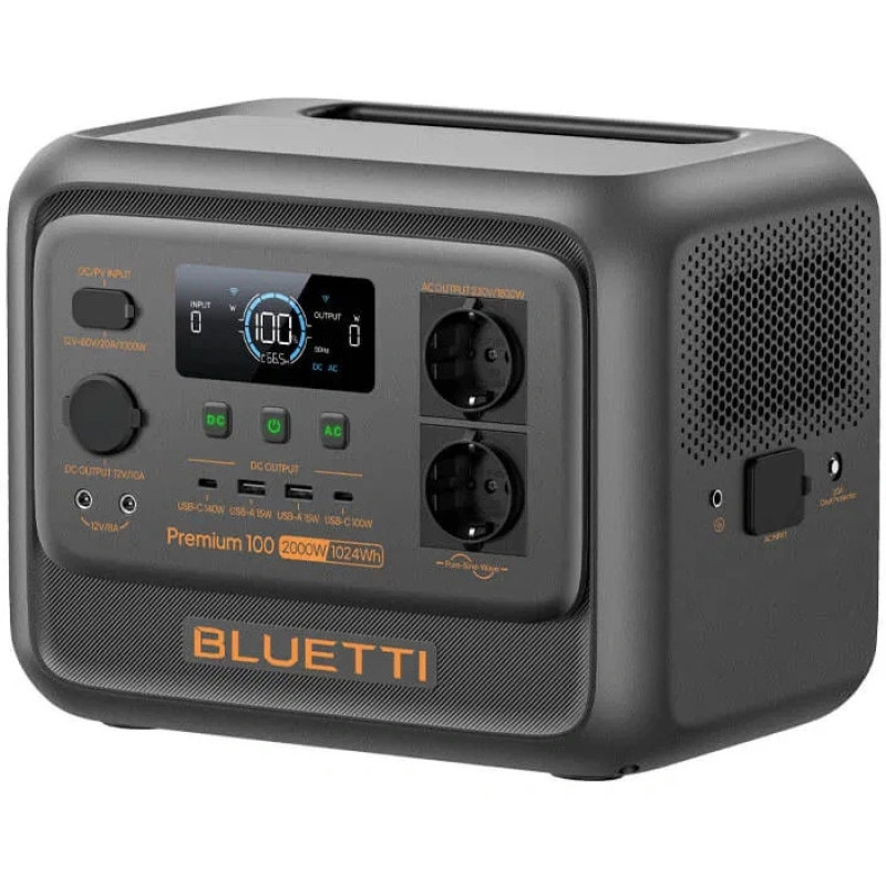 Зарядна станція Bluetti Premium 100 V2 Portable Power Station 2000W/1024Wh (PR100V2)