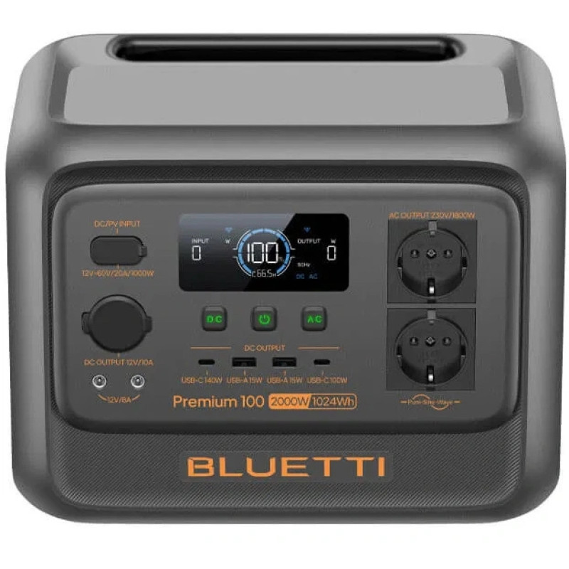 Зарядна станція Bluetti Premium 100 V2 Portable Power Station 2000W/1024Wh (PR100V2)