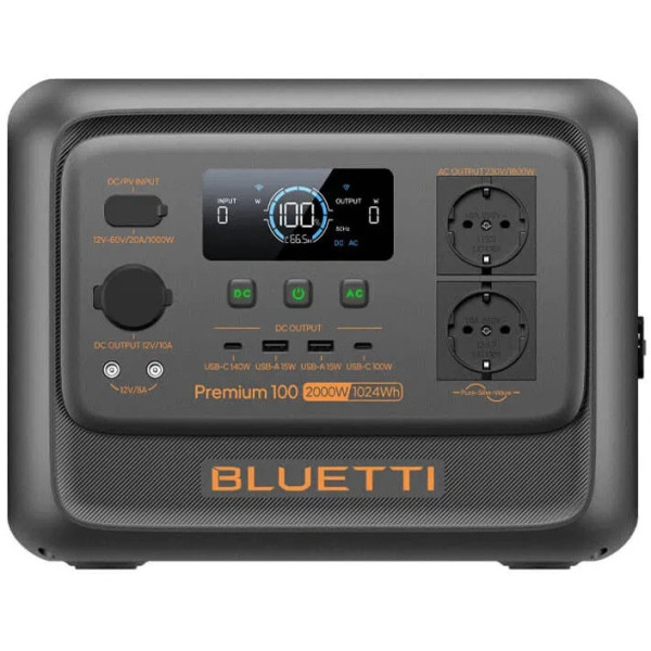 Зарядна станція Bluetti Premium 100 V2 Portable Power Station 2000W/1024Wh (PR100V2)