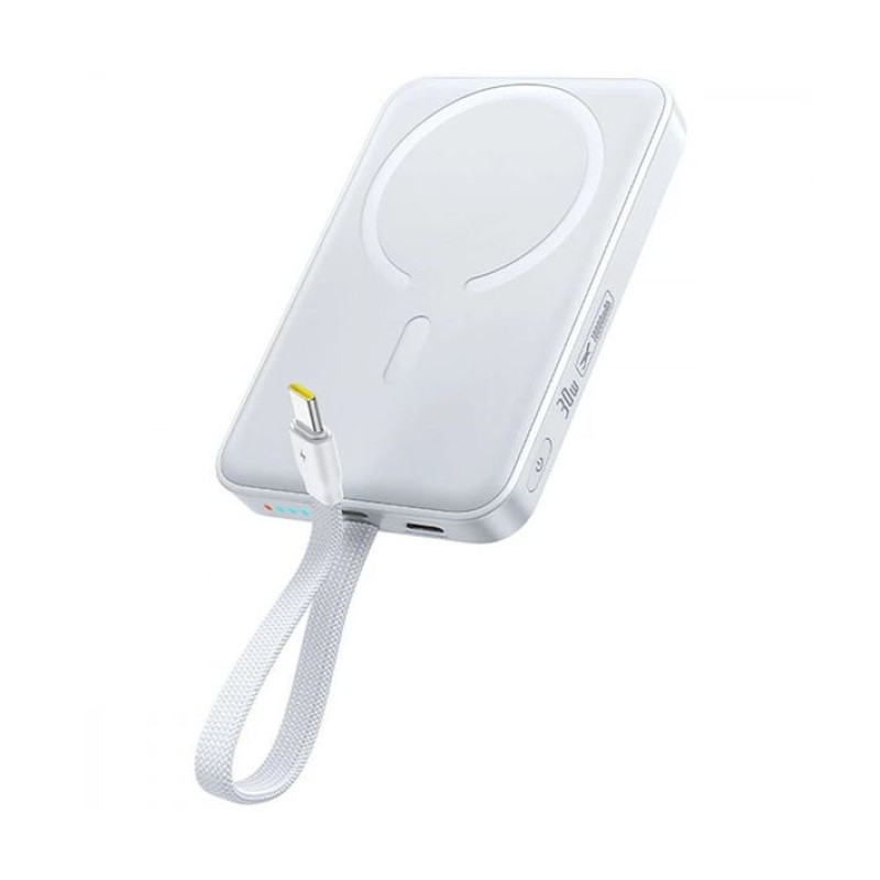 Портативна батарея PowerBank Baseus EnerFill FM11 with Built-in Type-C Cable 10000mAh 30W E0028905 White