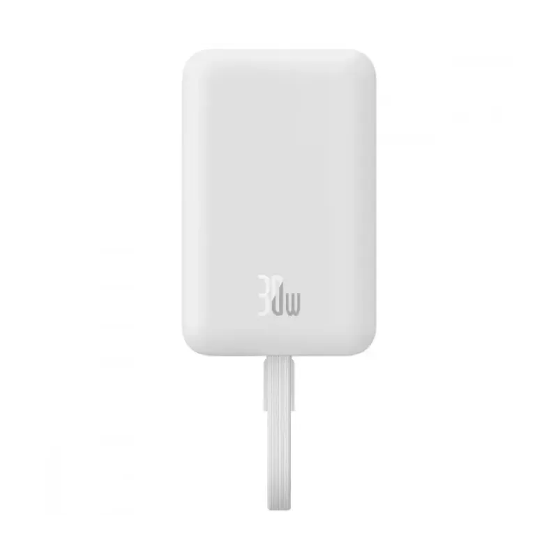 Портативна батарея PowerBank Baseus Magnetic Mini 10000mAh 30W Білий (P1002210B223-00)
