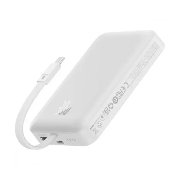 Портативна батарея PowerBank Baseus Magnetic Mini 10000mAh 30W Білий (P1002210B223-00)