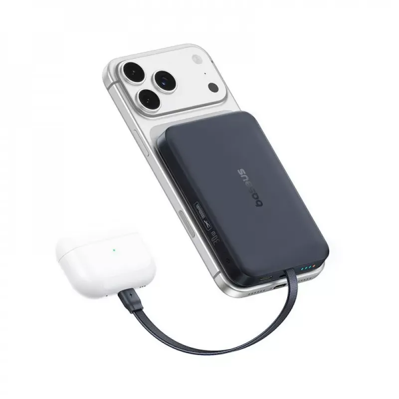 Портативна батарея Baseus Magnetic EnerFill FM11 10000mAh 30W Black (E0028904)