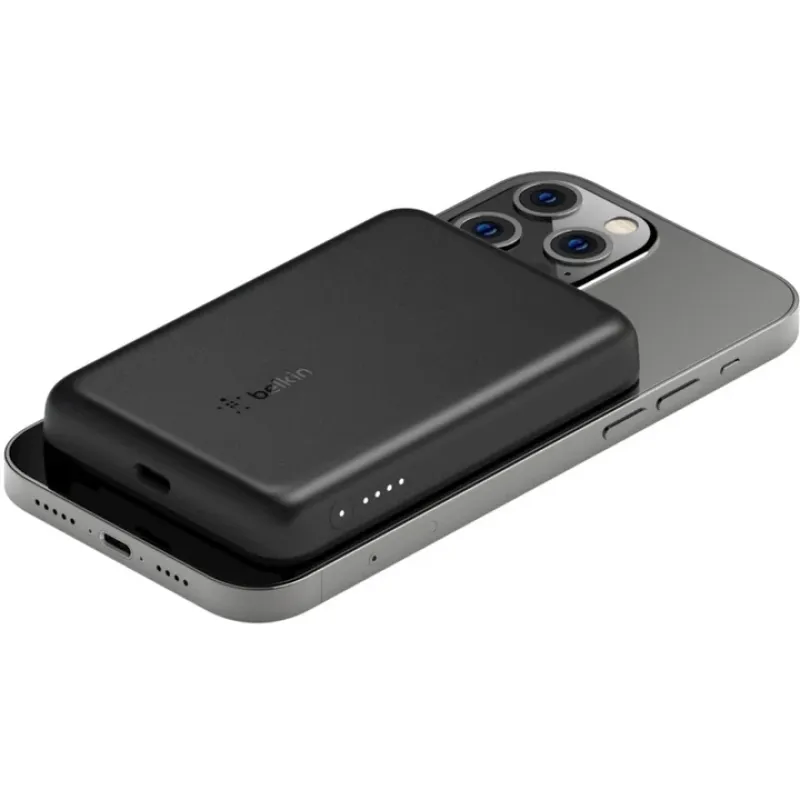 Портативный аккумулятор Belkin 2500 мА·ч, 7,5 Вт, MagSafe, черный (BPD002BTBK)