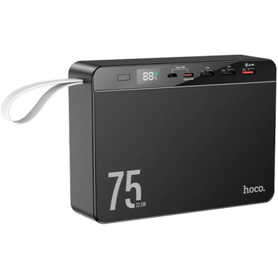 Батарея мобільна HOCO J94 Overlord 22.5W 75000mAh Black