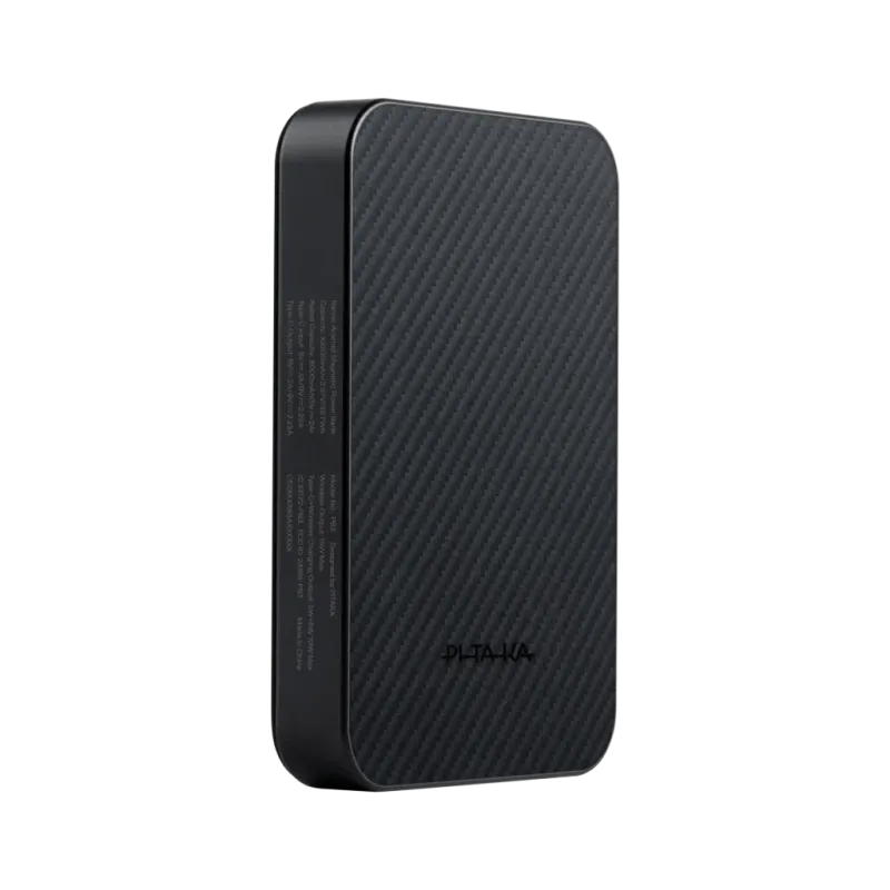 Портативна батарея Pitaka Aramid Qi2 5000mAh Twill Black/Grey