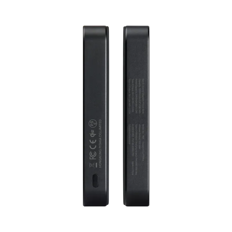 Портативна батарея Pitaka Aramid Qi2 5000mAh Twill Black/Grey