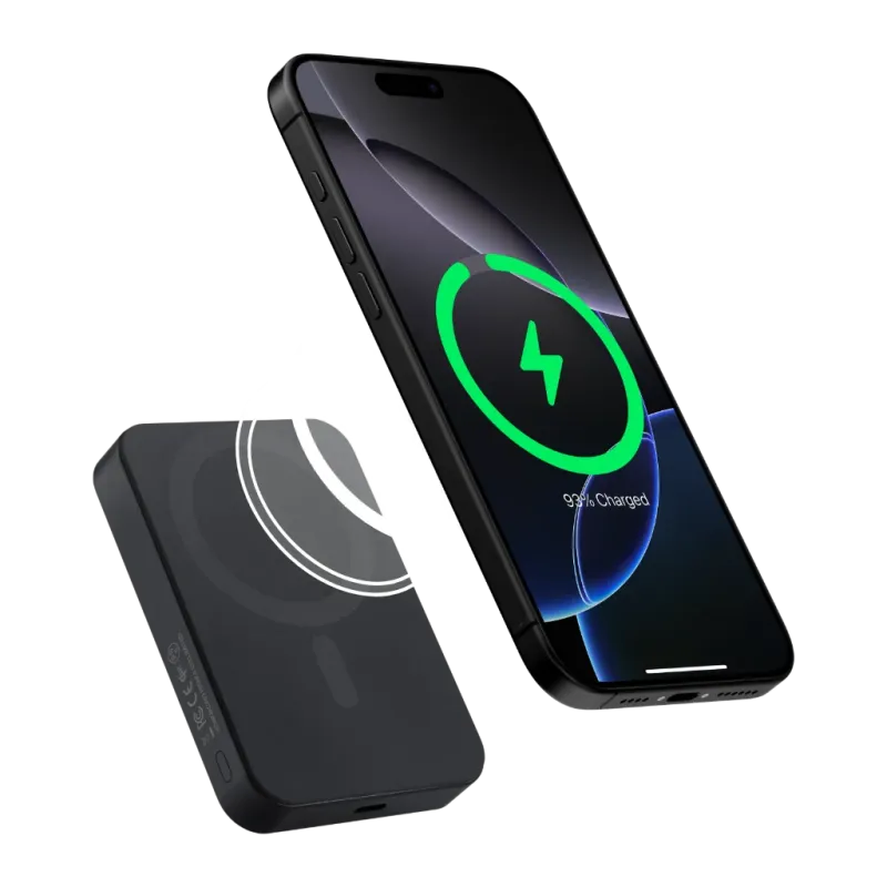 Портативна батарея Pitaka Aramid Qi2 5000mAh Twill Black/Grey
