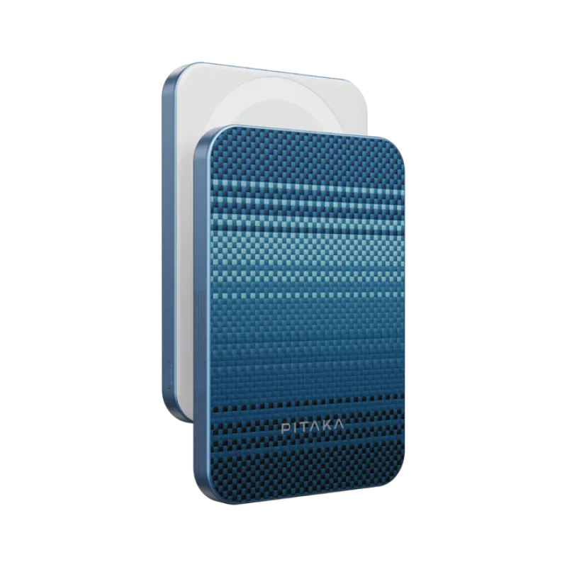 Портативна батарея Pitaka Aramid Fiber Magnetic Power Bank Qi2 5000mAh, Moonrise (PBQ2403)