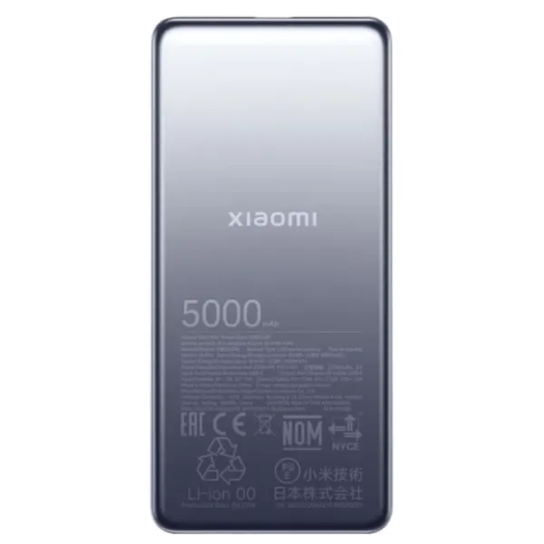 Портативна батарея Xiaomi 5000mAh Ultra Slim 18W Gray (BHR9535GL)