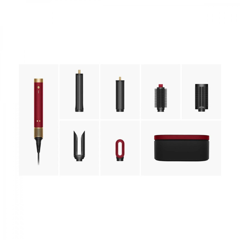 Стайлер Dyson Airwrap Co-anda2x Multi Hair Styler Straight+Wavy Red Velvet/Gold (176955-01)