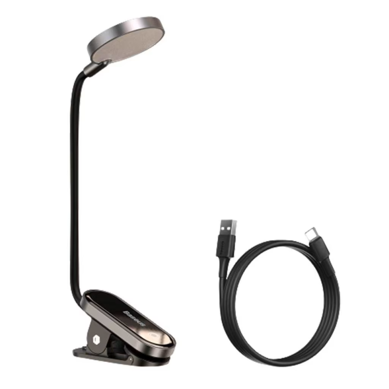 Настільна лампа Baseus Comfort Reading Mini Clip Lamp Dark Gray (DGRAD-0G)