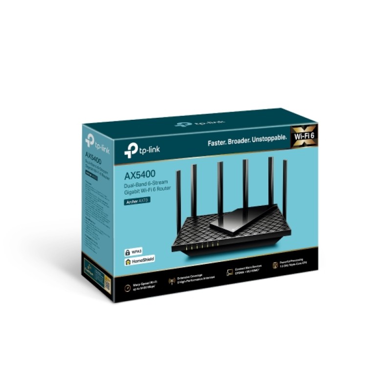 Роутер Archer AX73 AX5400 Дводіапазонний гігабітний Wi‑Fi 6