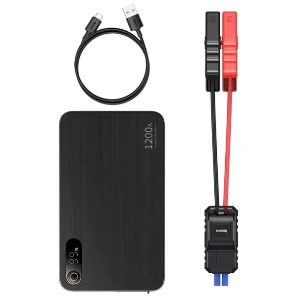 Автономное пусковое устройство Baseus Super Energy Pro+ 1200A Car Jump Starter Black (C00245700111-00)