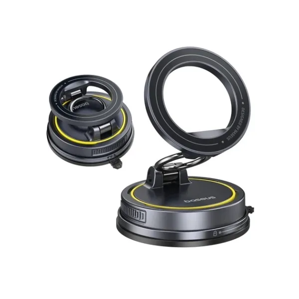 Тримач BASEUS VC2 Flex Magnetic Car Mount Suction Cup Veersion Black (C0013803)