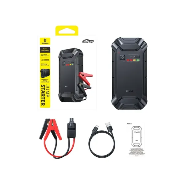 Автомобільний пуско-зарядний пристрій Baseus PrimeTrip VJ1 Jump Starter 12000mAh (C0119400)
