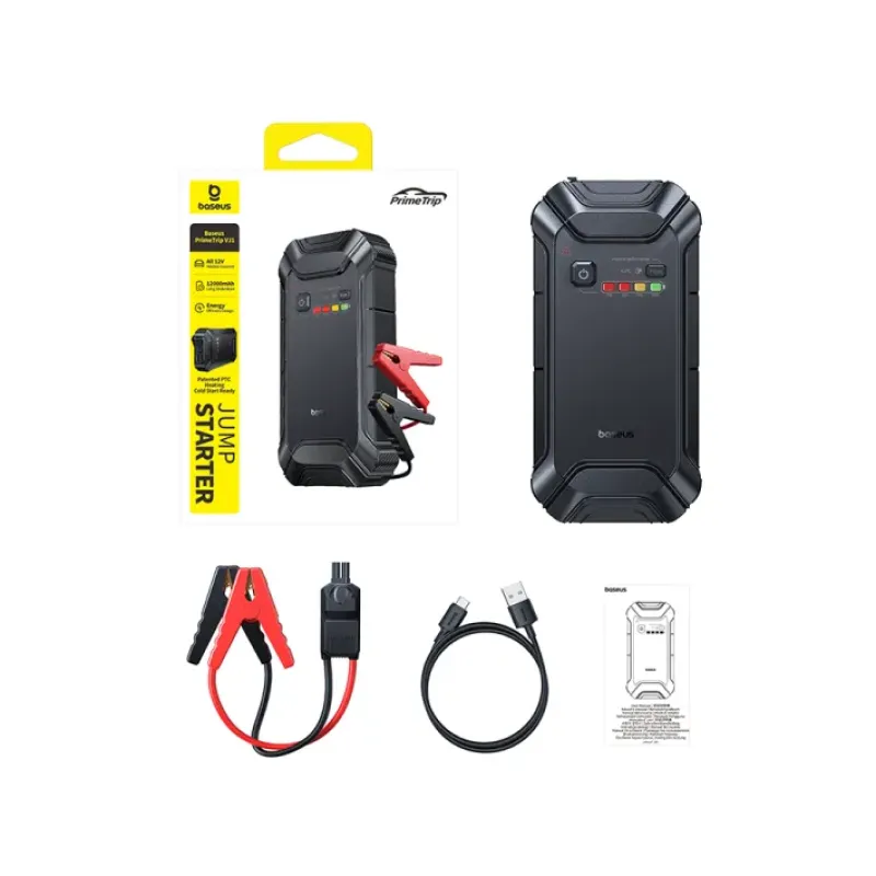 Автомобильное пуско-зарядное устройство для Baseus PrimeTrip VJ1 Jump Starter 12000mAh (C0119400)